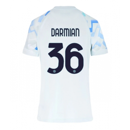 Billige Fotballdrakt Inter Milan Matteo Darmian #36 Replika Bortedrakt Dame 2025-26 Kortermet Billige Fotballdrakt Inter Milan Matteo Darmian #36 Replika Bortedrakt Dame 2025-26 Kortermet